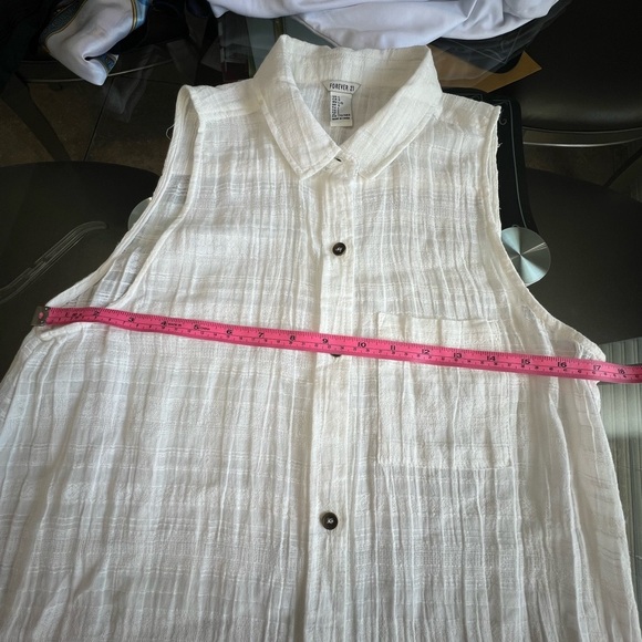 Forever 21 White Sleeveless Maxi Dress - Picture 3 of 4